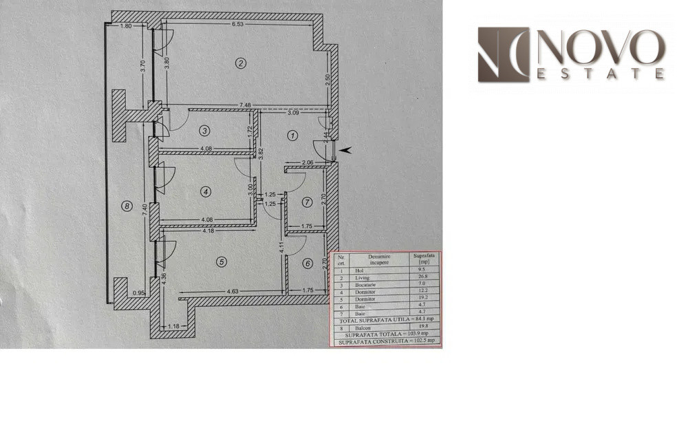 3 Camere | One Cotroceni | 2 Bai | Parcare subterana | Terasa 