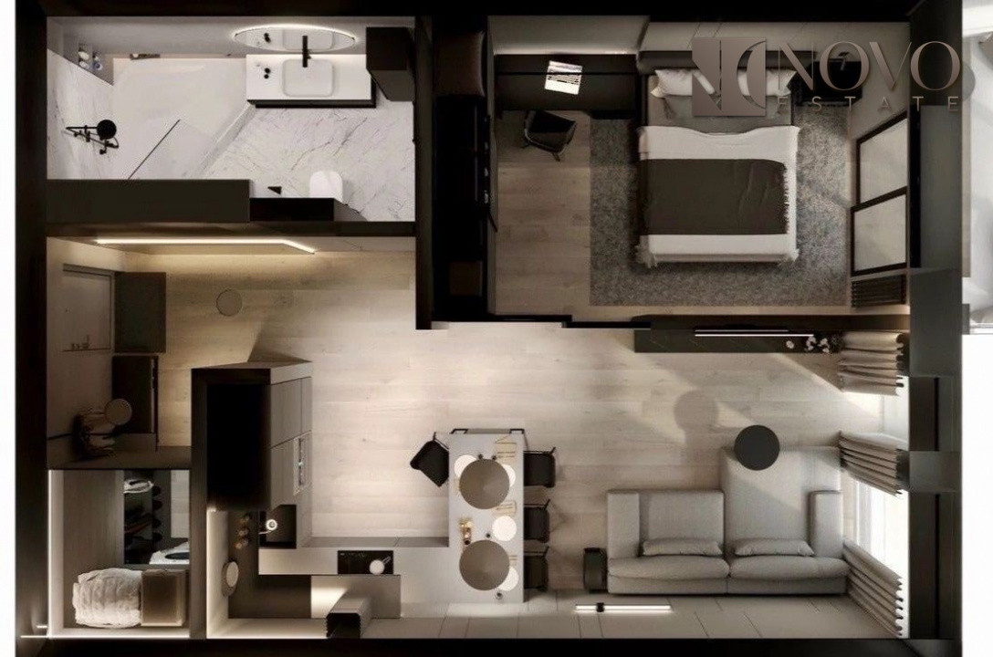 2 Camere | Piata Alba Iulia | Piscina & Spa | Sala | P Subterana