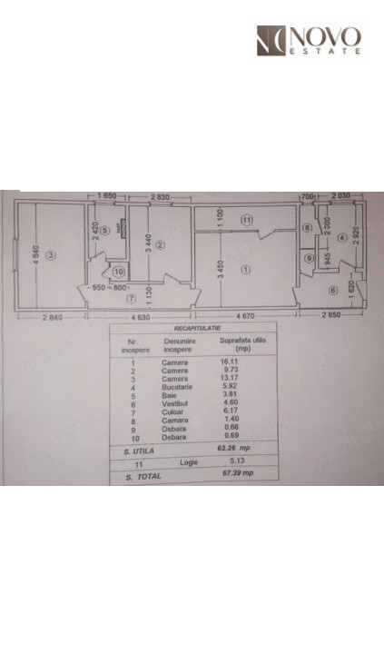 Apartament 3 camere zona metrou Titan - necesita renovare