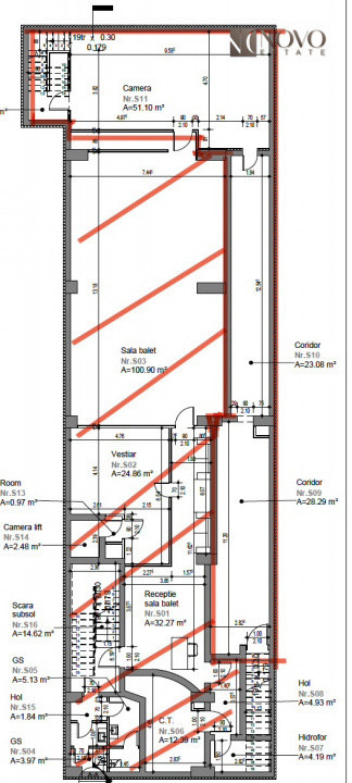 Spatiu depozitare | 13 Septembrie - Prosper | 110 mp | Subsol 
