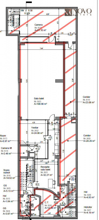 Spatiu comercial | 13 Septembrie - Prosper | 160 mp | Subsol 