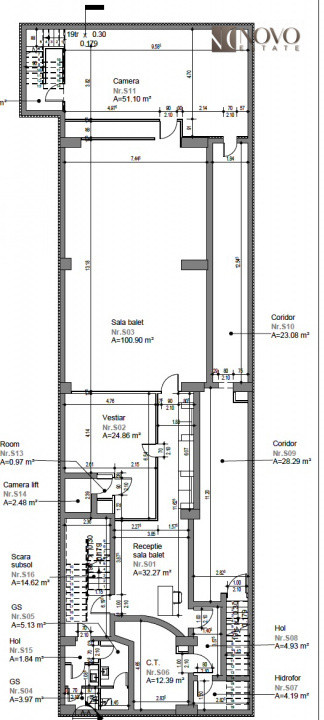 Spatiu comercial | 13 Septembrie - Prosper | 160 mp | Subsol 