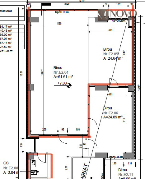 Spatiu birouri | 13 Septembrie - Prosper | 90 mp | Etaj 2 