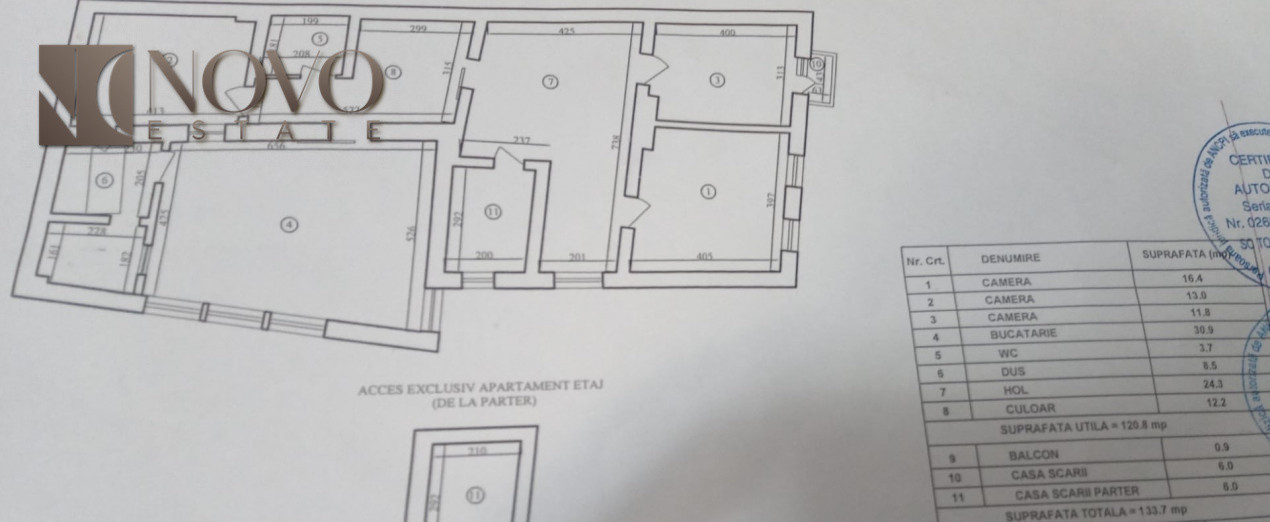 5 camere | Dacia | Centrala | Pod mansardabil
